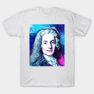 Voltaire Snowy Portrait | Voltaire Artwork 14 T-Shirt